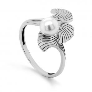 Серебряное кольцо KABAROVSKY с жемчугом Swarovski K11-406-1500 фото