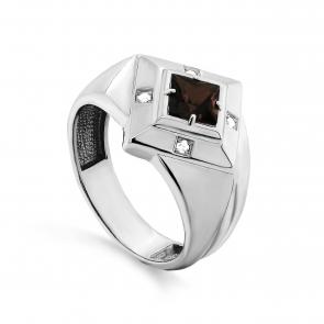 Серебряное кольцо KABAROVSKY с фианитом и Swarovski K11-434-31300 фото