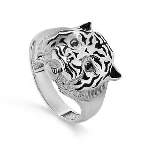 Серебряное кольцо KABAROVSKY с фианитом и эмалью K11-478-41002 фото