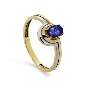 Кольцо из золочёного серебра KABAROVSKY с сапфиром K11-503-1187 фото