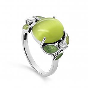 Серебряное кольцо KABAROVSKY с фианитом и улекситом K11-543-24313 фото