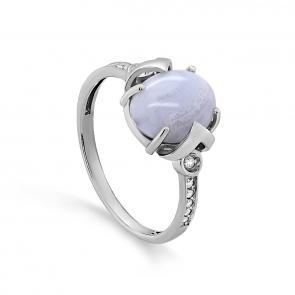 Серебряное кольцо KABAROVSKY с фианитом и агатом K11-552-4000 фото