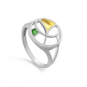 Серебряное кольцо KABAROVSKY с эмалью K11-594-0012 фото