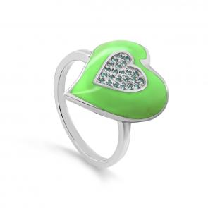 Серебряное кольцо KABAROVSKY с гранатитом и эмалью K11-632-21441 фото