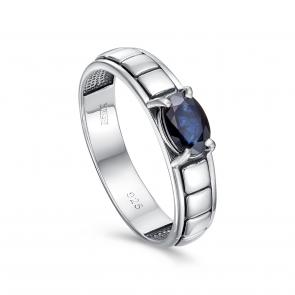 Кольцо из черненого серебра KABAROVSKY с сапфиром K11-662-1189 фото