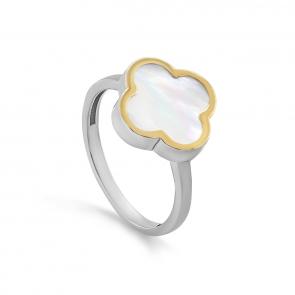 Кольцо из золочёного серебра KABAROVSKY с перламутром K11-666-6287 фото