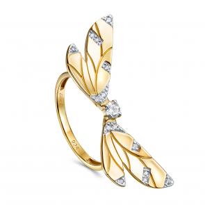 Кольцо из золочёного серебра KABAROVSKY с фианитом K11-680-7931 фото