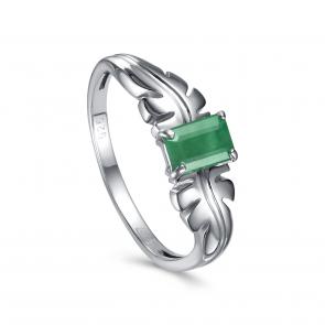 Серебряное кольцо KABAROVSKY с изумрудом K11-720-1200 фото