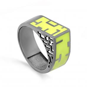 Серебряное кольцо KABAROVSKY с керамикой и эмалью K11-725-0037 фото