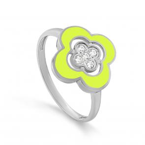 Серебряное кольцо KABAROVSKY с фианитом и эмалью K11-731-7937 фото