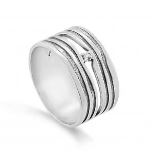 Кольцо из черненого серебра KABAROVSKY с бриллиантом K11-737-1083 фото