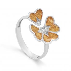 Серебряное кольцо KABAROVSKY с фианитом и эмалью K11-747-7924 фото