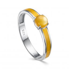 Серебряное кольцо KABAROVSKY с эмалью и перламутром K11-756-86323 фото