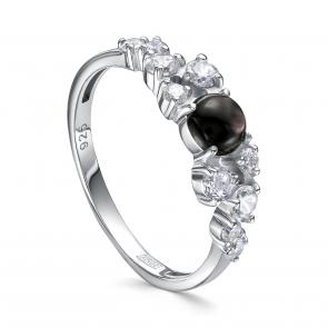 Серебряное кольцо KABAROVSKY с фианитом и перламутром K11-757-86100 фото