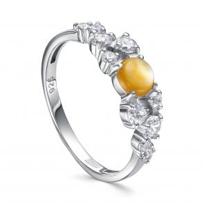 Серебряное кольцо KABAROVSKY с фианитом и перламутром K11-757-86300 фото