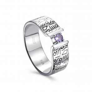 Серебряное кольцо KABAROVSKY с эмалью и танзанитом K11-759-10002 фото