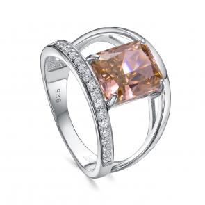 Серебряное кольцо KABAROVSKY с бриллианитом и фианитом K11-768-12400 фото