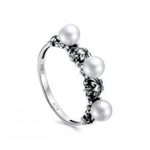 Серебряное кольцо KABAROVSKY с жемчугом K11-823-1583 фото