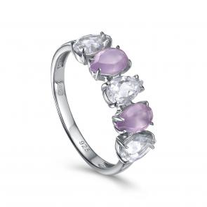 Серебряное кольцо KABAROVSKY с кварцем и горным хрусталём K11-855-0100 фото