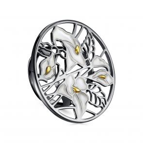 Серебряное кольцо KABAROVSKY с эмалью K11-861-0081 фото