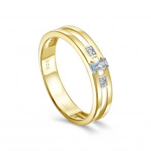 Кольцо из лимонного серебра KABAROVSKY с топазом и бриллиантом K11-889-7831 фото