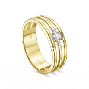 Кольцо из лимонного серебра KABAROVSKY с топазом и бриллиантом K11-891-7831 фото