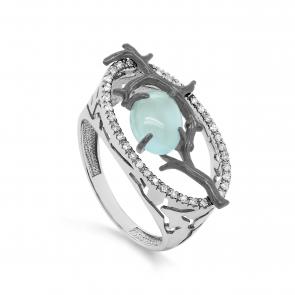 Серебряное кольцо KABAROVSKY с топазом и фианитом K11-901-7889 фото