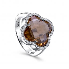 Серебряное кольцо KABAROVSKY с фианитом и султанитом K11-9038/2-63300 фото