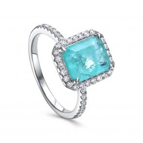 Серебряное кольцо KABAROVSKY с фианитом и алпанитом K11-9044-63000 фото