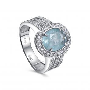 Серебряное кольцо KABAROVSKY с фианитом и алпанитом K11-916-63000 фото