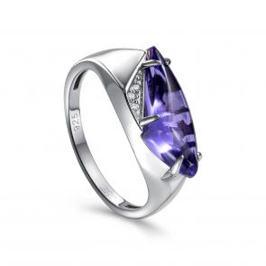 Серебряное кольцо KABAROVSKY с фианитом и ситаллом K11-921-50500 фото