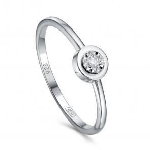 Серебряное кольцо KABAROVSKY с бриллиантом K11-988-1000 фото