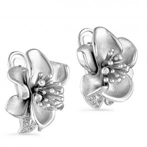 Серебряные серьги KABAROVSKY с фианитом K12-003-7900 фото