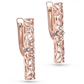 Золотые серьги KABAROVSKY с бриллиантом K12-01091-1000 фото