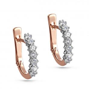 Золотые серьги KABAROVSKY с бриллиантом K12-01128-1000 фото