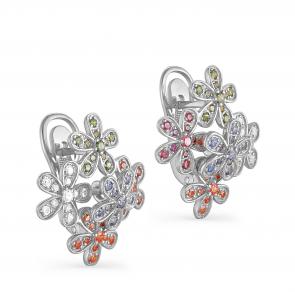 Серебряные серьги KABAROVSKY с Swarovski K12-012-0900 фото