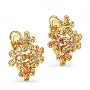 Серьги из лимонного серебра KABAROVSKY с Swarovski K12-012-0987 фото