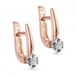Золотые серьги KABAROVSKY с бриллиантом K12-01203-1000 фото