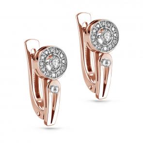 Золотые серьги KABAROVSKY с бриллиантом K12-01207-1000 фото