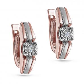 Золотые серьги KABAROVSKY с бриллиантом K12-01245-1000 фото