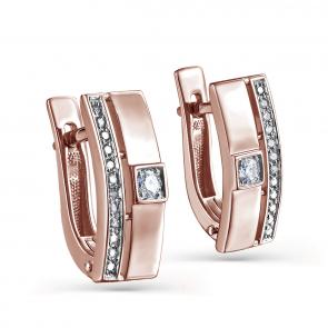 Золотые серьги KABAROVSKY с бриллиантом K12-01293-1000 фото