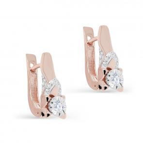 Золотые серьги KABAROVSKY с бриллиантом K12-01343-1000 фото