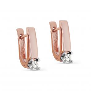 Золотые серьги KABAROVSKY с бриллиантом K12-01393-1000 фото