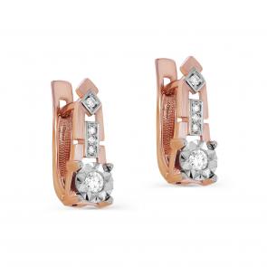 Золотые серьги KABAROVSKY с бриллиантом K12-01395-1000 фото