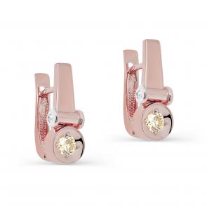 Золотые серьги KABAROVSKY с бриллиантом K12-01432-9200 фото