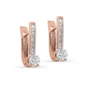 Золотые серьги KABAROVSKY с бриллиантом K12-01456-1000 фото