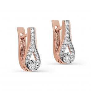 Золотые серьги KABAROVSKY с бриллиантом K12-01481-1000 фото