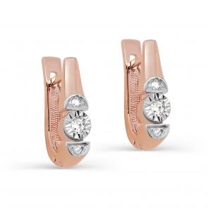 Золотые серьги KABAROVSKY с бриллиантом K12-01491-1000 фото