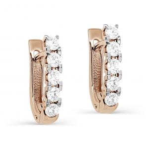 Золотые серьги KABAROVSKY с бриллиантом K12-01547-1000 фото