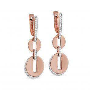 Золотые серьги KABAROVSKY с бриллиантом K12-01598-1000 фото